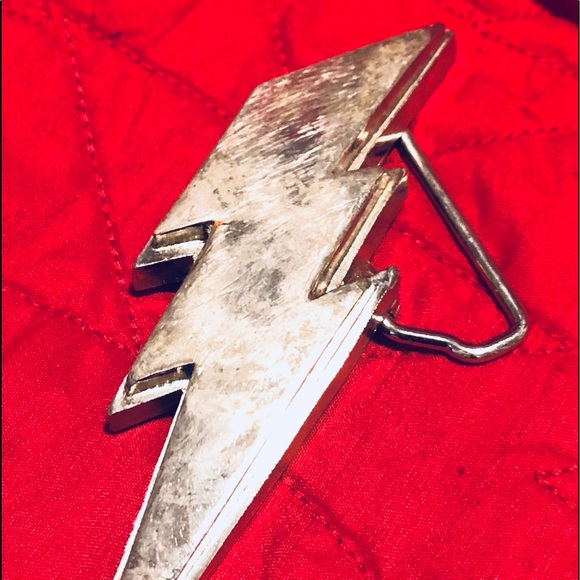 lightning bolt belt buckle